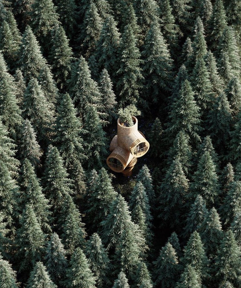 parametricarch's tweet photo. Bert, Designed By Studio Precht For Baumbau, Is Conceptual Modular Treehouse Shaped Like A Tree Trunk!
#StudioPrecht #ChrisPrecht #treehouse #house #home #conceptual #conceptdesign #wood #woodwork #digitaldesign #design #parametric #grasshopper3d #rhinoceros3d https://t.co/Tml8TENTTa