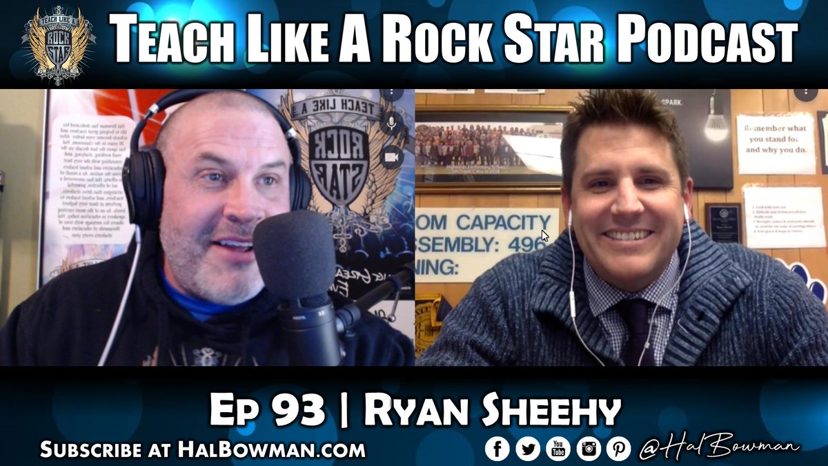 halbowman's tweet photo. TEACH LIKE A ROCK STAR PODCAST
Ep 93 | @sheehyrw 
Ryan Sheehy is an elementary school principal in Concord, CA and the author of the best-selling book, Be The One for Kids. 
Subscribe and get an earful: https://t.co/vOD3JcABpo
#TeachLikeARockStar #BeTheOne #ChangeAKidsLife https://t.co/U9gXYjwtcn