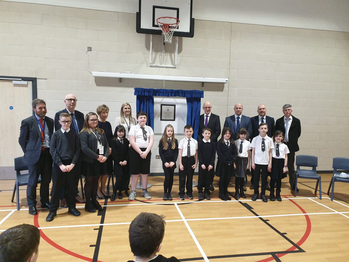AngusCouncil's tweet photo. The Deputy First Minister and Cabinet Secretary for Education and Skills @JohnSwinney officially opened not one but two of our new state of the art schools in Arbroath today. Thank you to @LadyloanPS &amp; @MuirfieldPS for welcoming us #GreatPeople @ScotGovEdu
https://t.co/kXbfjedKvh https://t.co/PgRw2mxd74