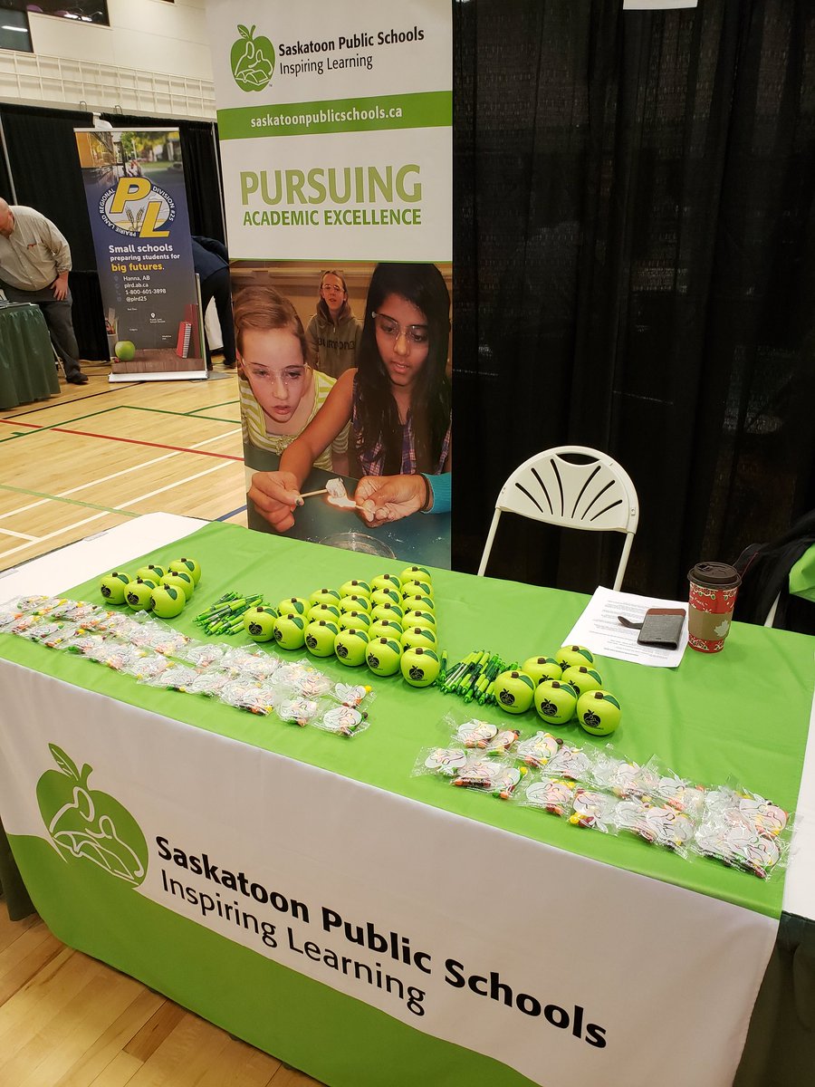 Excited to be at the <a href="/usaskEducation/">USask Education</a> career fair.
 Please stop by and introduce yourself! <a href="/StoonPubSchools/">Saskatoon Public Schools</a>