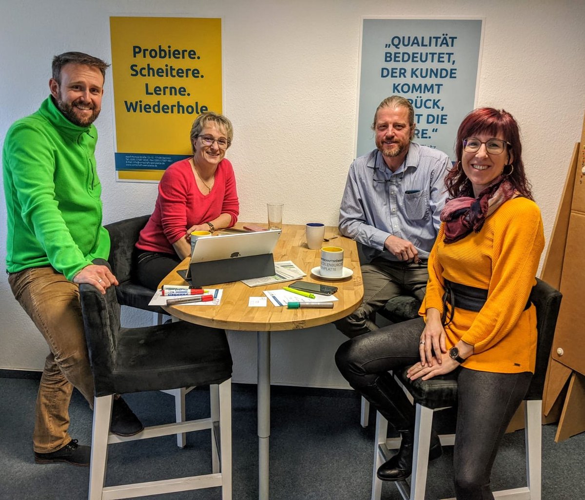 #impulsmse
Das Impulsfrühstück lockte heute wieder zwei #Unternehmer*innen in das #EGZ nach #Waren an die #müritz. Welche unternehmerische Herausforderung hast Du?

@WMSE_GmbH <a href="/GRUENDER_MV/">GründerMV</a> @JungeGruender #seenplatte #mvtutgut #gründer #wowirsindistvorne