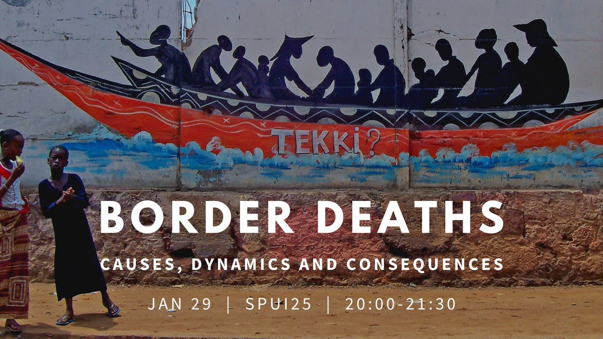 AmsterdamUPress's tweet photo. Tonight we launch the book Border Deaths: Causes, Dynamics and Consequences of Migration-related Mortality at @SPUI25, Amsterdam. Speakers include contributors @TSpijkerboer, @PollyWilkins, @orcunu, @giuliasinatti, moderated by Yolande Jansen. Live stream: https://t.co/vHDr5F24ox https://t.co/Vrv2eg18bQ