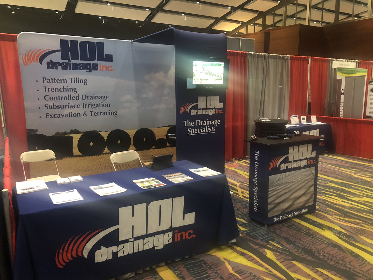 Hol_Drainage's tweet photo. Stop out and see us in booth 219 at the @IAPowerFarmShow ! 
We’re scheduling no-obligation tile project bids now! https://t.co/E50D7zTpwy