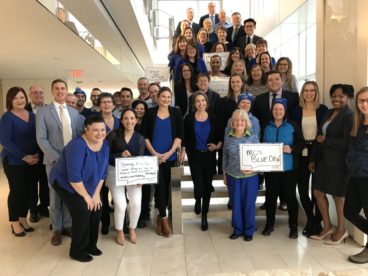 QueenoftheBB's tweet photo. Today, join the conversation with @mcinnescooper MC’s Blue Crew and @Bell! Each time you tweet today using the hashtag #BellLetsTalk Bell will donate 5¢ towards #mentalhealth initiatives. https://t.co/UrRV1PJHps