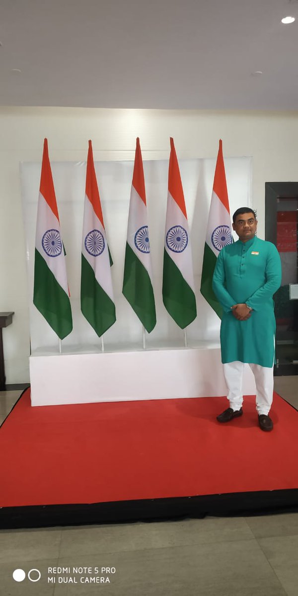 I believe our flag is more than just cloth and ink. It is a universally recognized symbol that stands for liberty, and freedom. It is the history of our nation, and it's marked by the blood of those who died defending it.

Jai Hind!!!!!