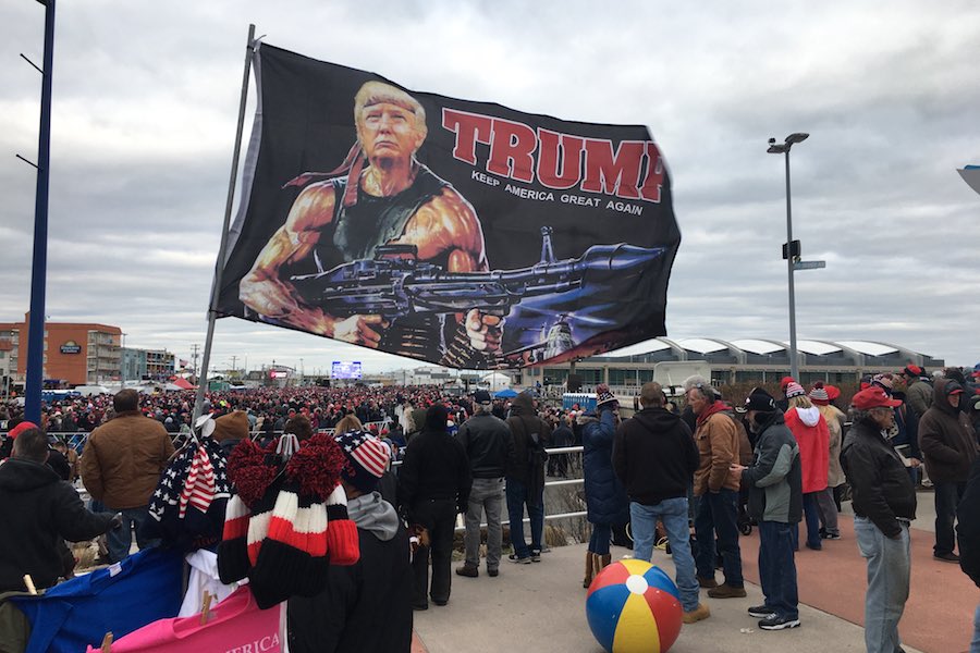 darkmatterqueen's tweet photo. #nutcasealert
From a Philly article about NJ rally. Rambo? Really? #nutcasealert They’re in a cult lead by a life-long fraud and and traitor-and don’t care. #trumpcult 😭 https://t.co/LVa1VTtRPG