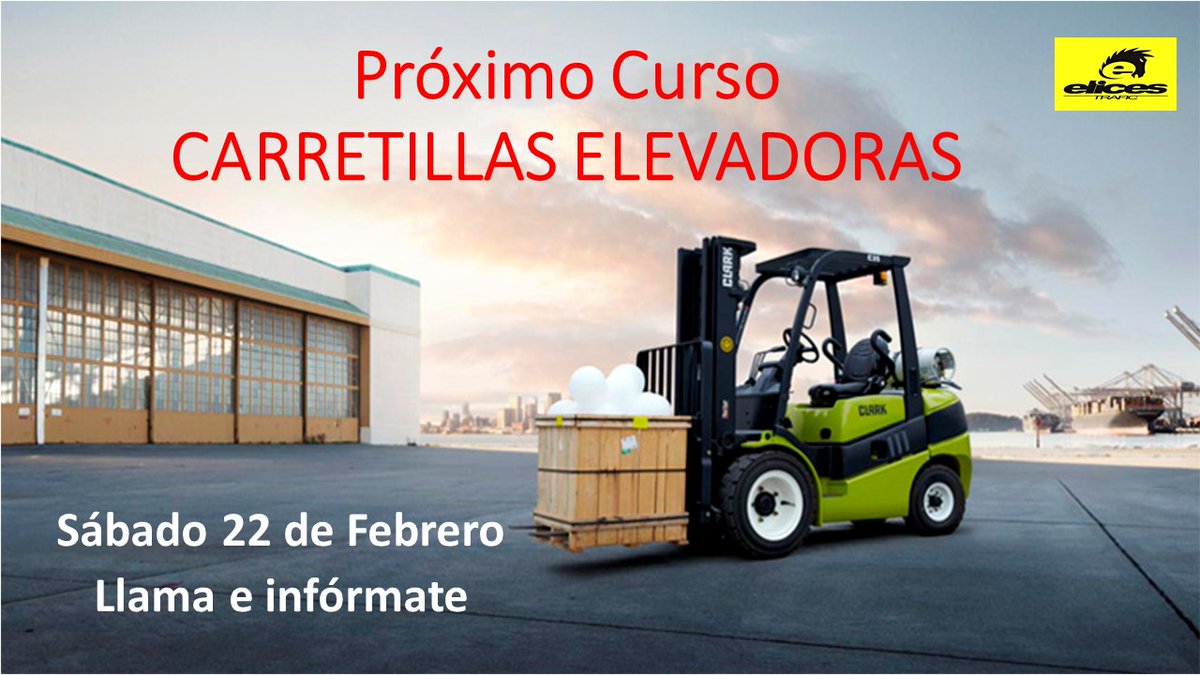 elicescharra's tweet photo. Nuevo curso de CARRETILLAS ELEVADORAS, el 22 de FEBRERO.
No te quedes sin tu plaza!
Pase por cualquiera de nuestras autoescuela e infórmate. https://t.co/XMBTpdbNkD