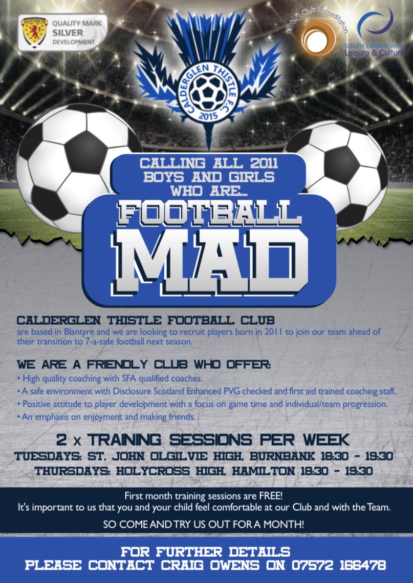 Calderglen Thistle Football Club tweet media