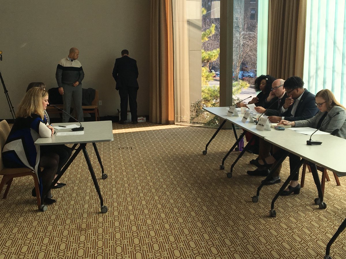 AICUP's tweet photo. @ManorCollege VP/Dean Allison Mootz testifying at the House Policy Committee's Campus Hunger hearing on Manor’s terrific Bird Feed Program for students. State Board of Education member (chairs its Higher Education Committee) and Manor College Prez Jonathan Peri took this photo!! https://t.co/df5VUfaQui