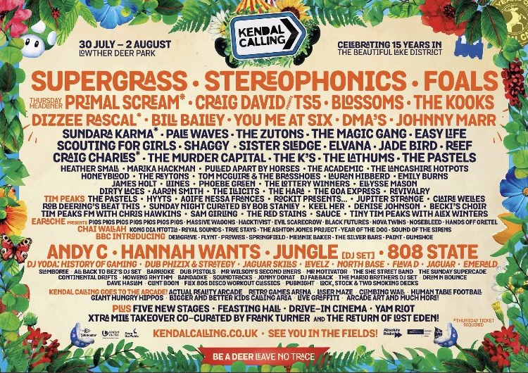 Big names confirmed for <a href="/KendalCalling/">Kendal Calling 🦌</a> this year, plus some good local acts and even a bit of metal! 🤘🤘🤘