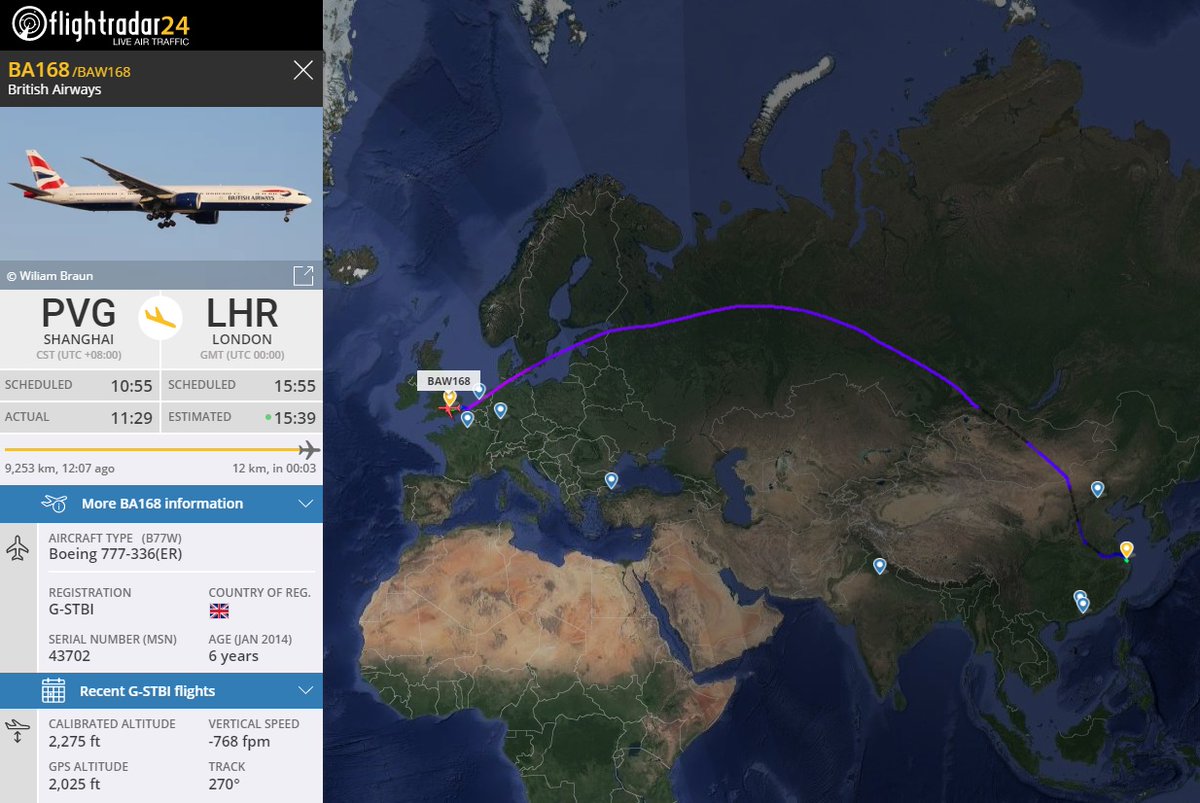 AirportWebcams's tweet photo. BA's China flights now suspended & unavailable to book until Feb 29th due to #CoronaVirus . Last inbound #BA168 (Boeing 777-300ER G-STBI) from Shanghai just landed at London Heathrow.
https://t.co/yHyixUbBjH
Pic 1 @BigJetTVLIVE
Pic 2 @Heathrowcam https://t.co/dgUq4tA3by