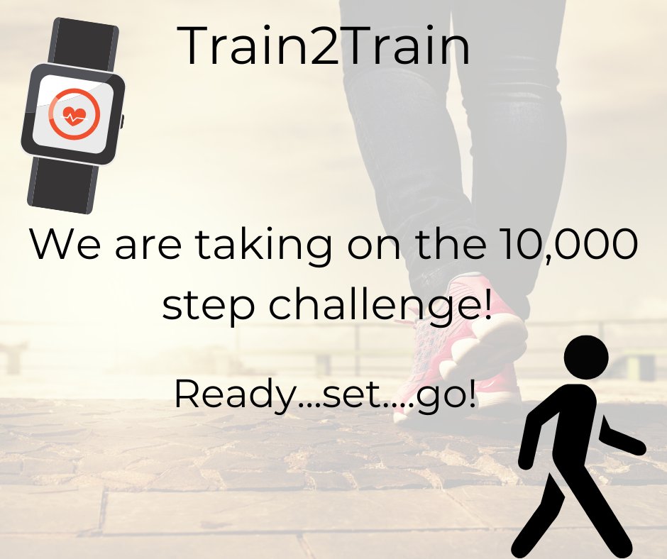 The Train2Train team are getting competitive! 

We have set our office team a challenge to reach 10,000 steps a day, ensuring we promote health &amp; wellbeing throughout the company!
#whowillwin? #weeklychallenge #healthandwellbeing #10000steps