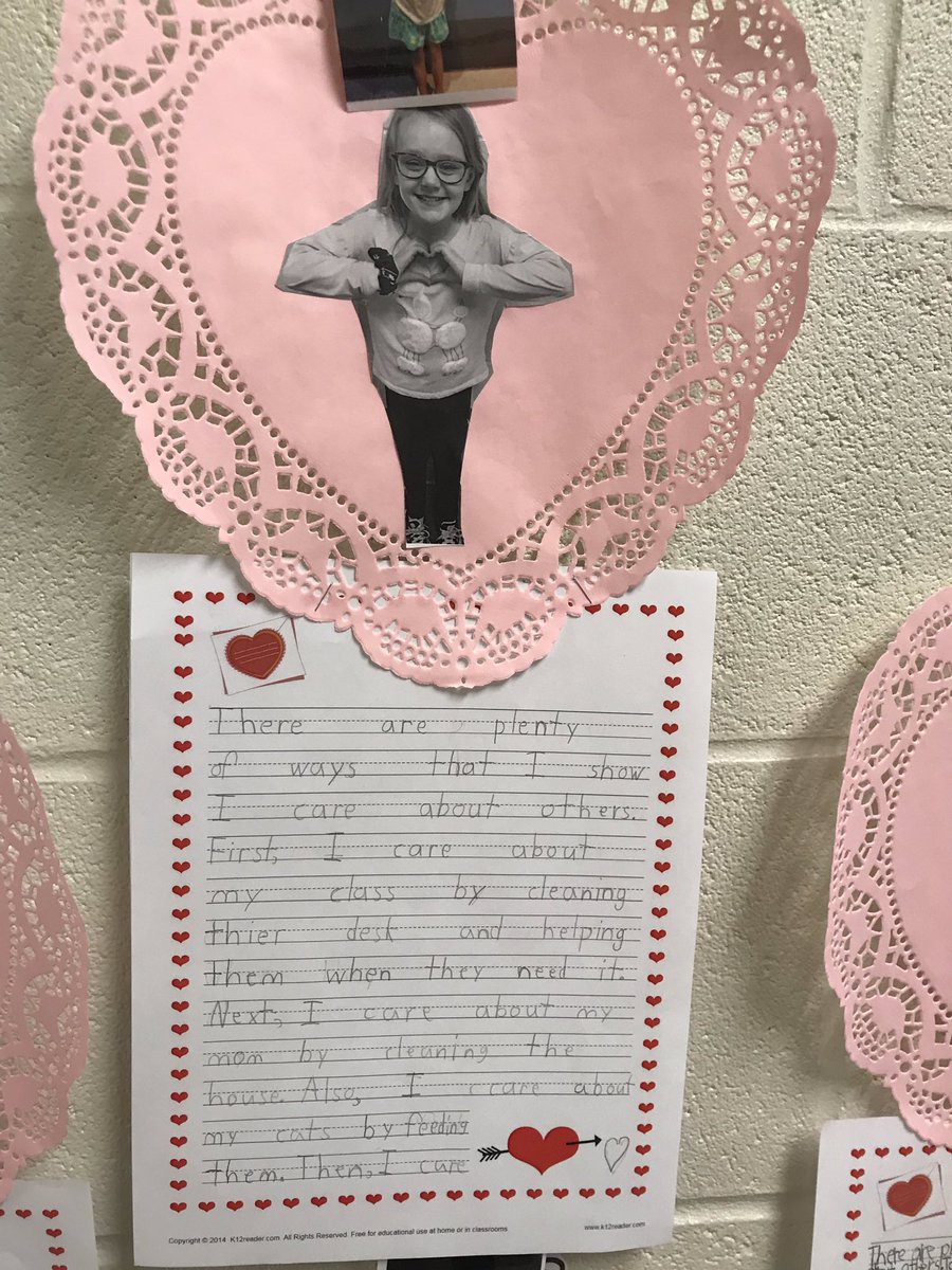mrsmcville's tweet image. How do you show you care about others? Here are examples of the many ways that my students care about others! ❤️ #kindnessrocks #bekind #elementarywriting #valentinesday #2ndgrade #ifyougiveakidapencil ✏️