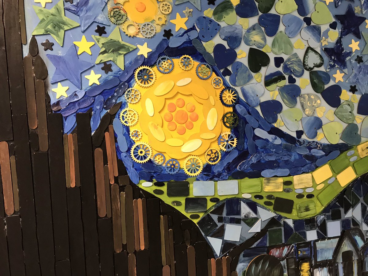FlickerNorwood's tweet photo. The STEM mural has been installed. Thank you Mrs. Ticknor for designing and last year’s students and staff for contributing a piece. #WeAreNorwood https://t.co/J3LOQxkIny