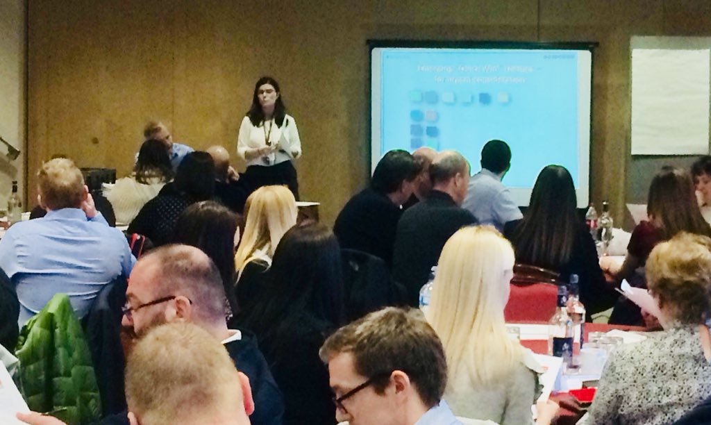 Anna Sussex, Clinical Nurse  Lead for #EDQDF facilitating the session on the Frontline Fast Track Solutions. 5 ideas that emerged from the last working group, written up as initial proposals to improve the ED’s, shared to develop &amp; put forward to <a href="/WelshGovernment/">Welsh Government</a> <a href="/aledbrown4/">Aled Brown</a>