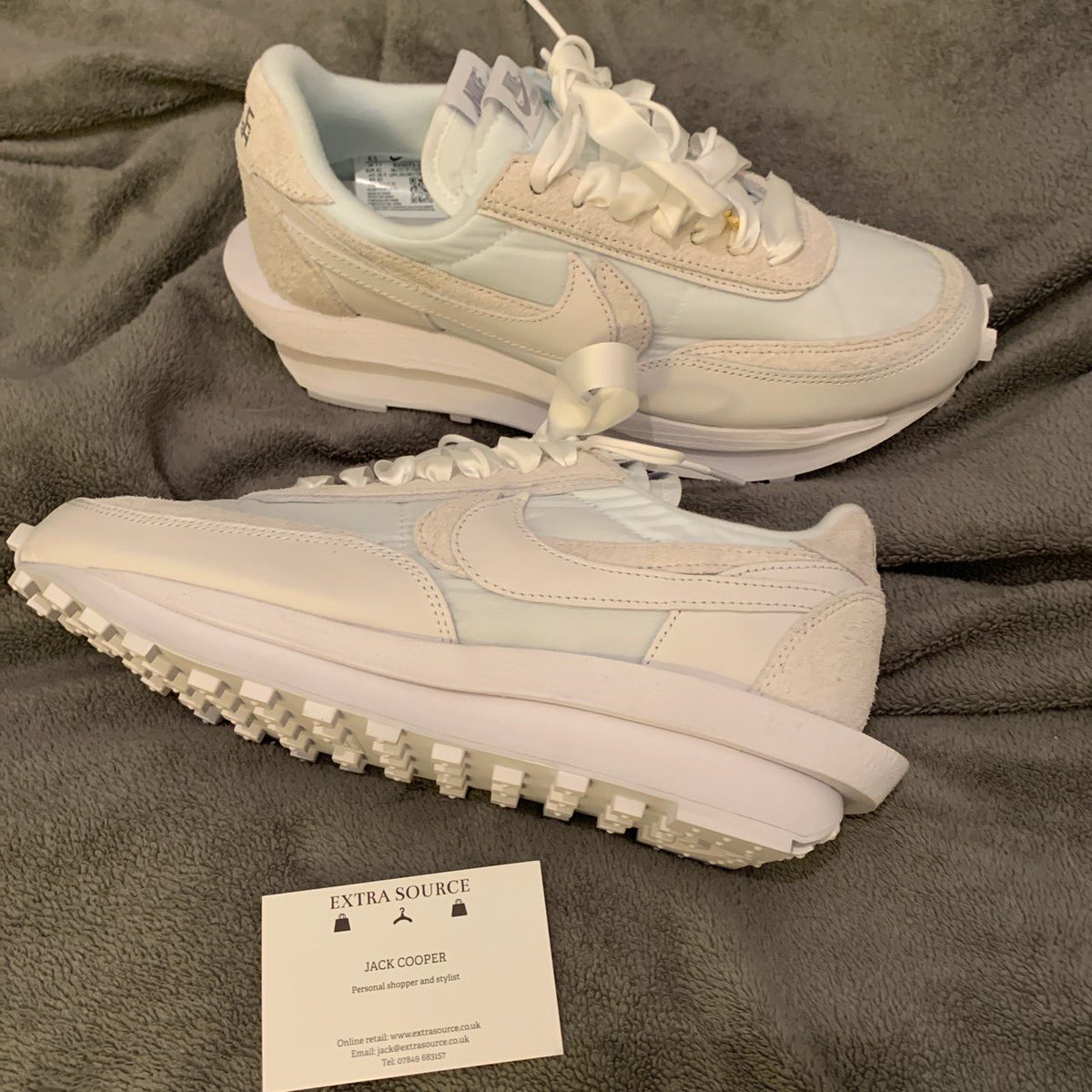 SourceExtra's tweet image. TEAM EARLY 🎁📈

Nike x sacai white nylon 2020