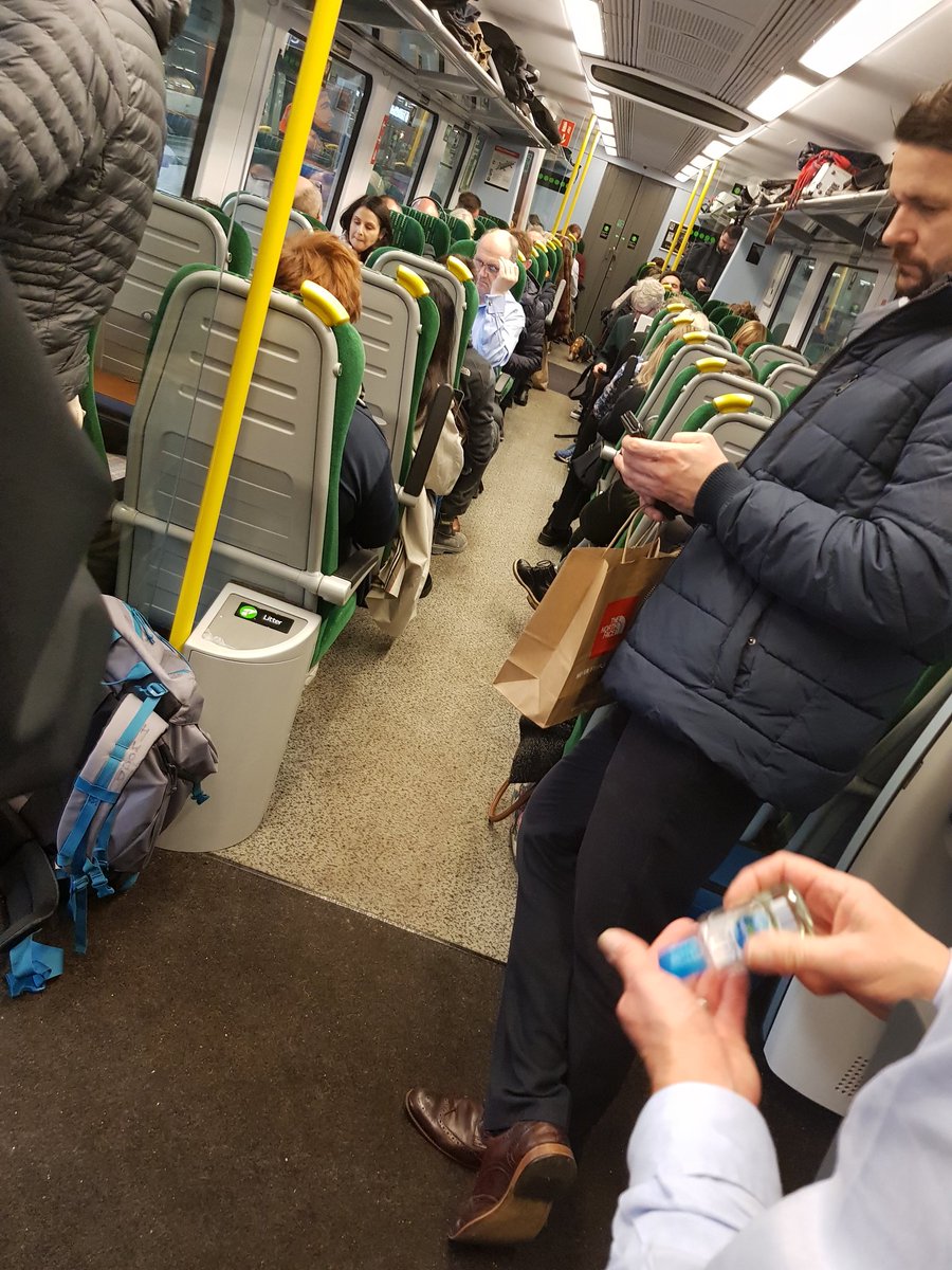 #standingagain 2 months of #trainhell. Doesnt matter which direction you go our rail network seem to think its ok to stand for hours what ever time.