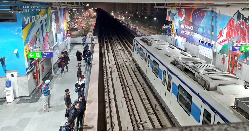 Another point of view at Sec 53 station <a href="/RapidMetro/">Rapid Metro Gurgaon</a> Gurgaon