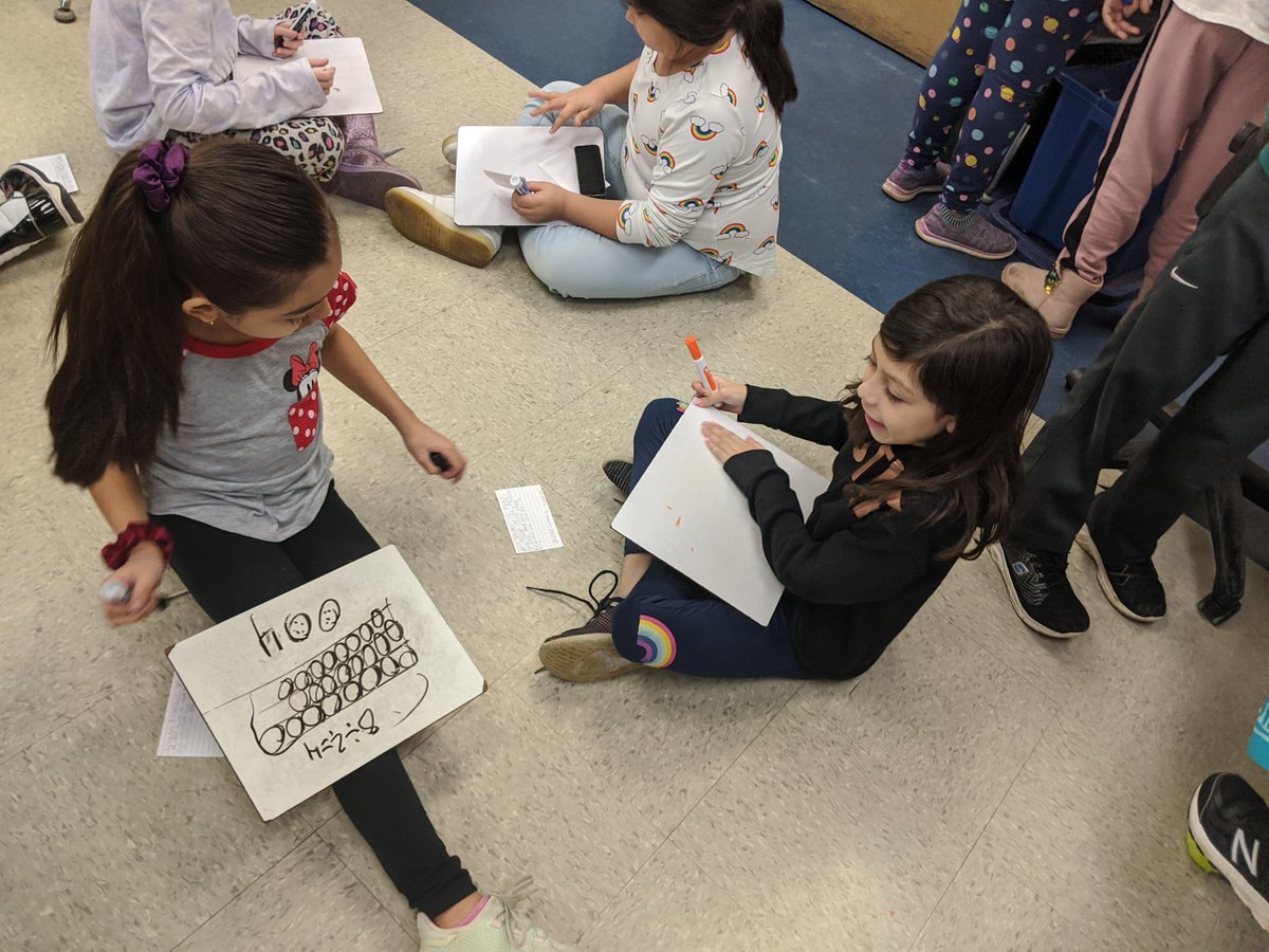 butkus20's tweet photo. Students wrote their own multiplication or division word problems and are now solving each other's problems. https://t.co/icW4zGAWZq