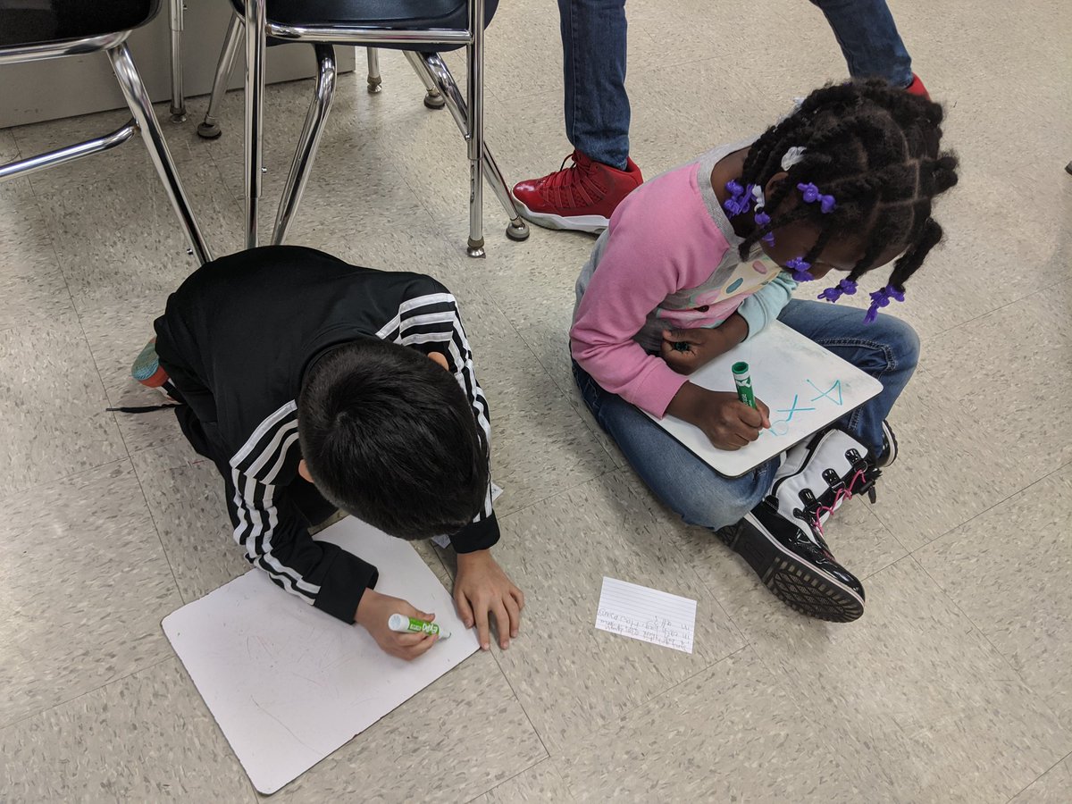 butkus20's tweet photo. Students wrote their own multiplication or division word problems and are now solving each other's problems. https://t.co/icW4zGAWZq