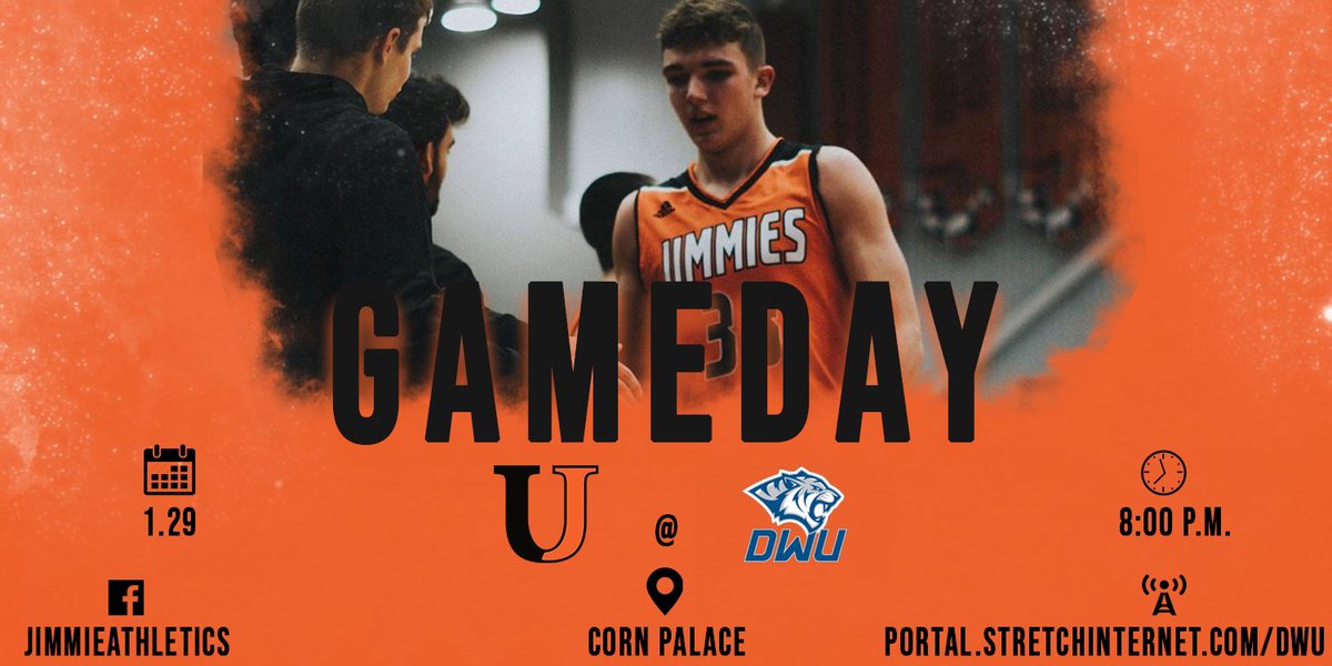 Jamestown_MBB's tweet photo. It’s GAMEDAY #25 as we’re on the road to take on GPAC foe #10 Dakota Wesleyan!
📍: Mitchell, SD
⏰: 8:00 p.m.
💻: https://t.co/uxK4IzRRJw
🎙: @SteveLinzmo | @ESPNJamestown
#GoJimmies | #Team327 https://t.co/4U3HPFIAmQ