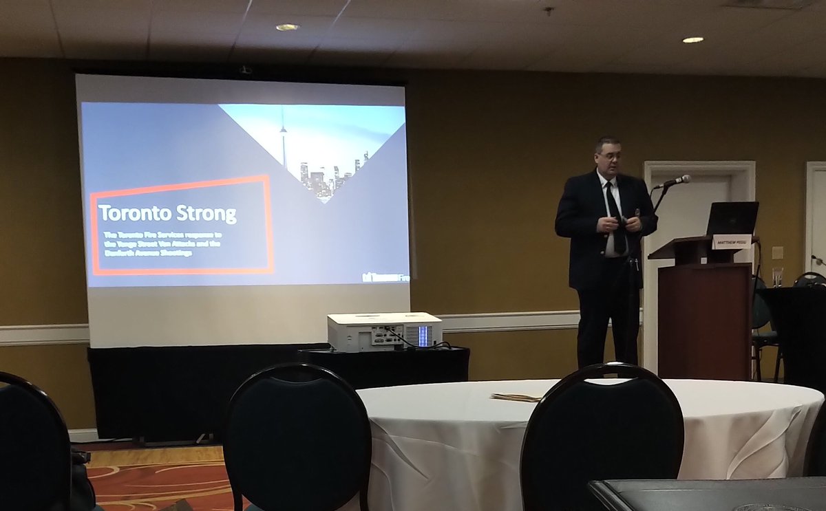 rambling911's tweet image. Amazing presentation this morning by @ChiefPeggTFS on the Yonge Street Van Attack and Danforth Shooting. Thank you for bringing to #FirstResponder #MentalHealth to the forefront and continuing the conversation. #BellLetsTalk