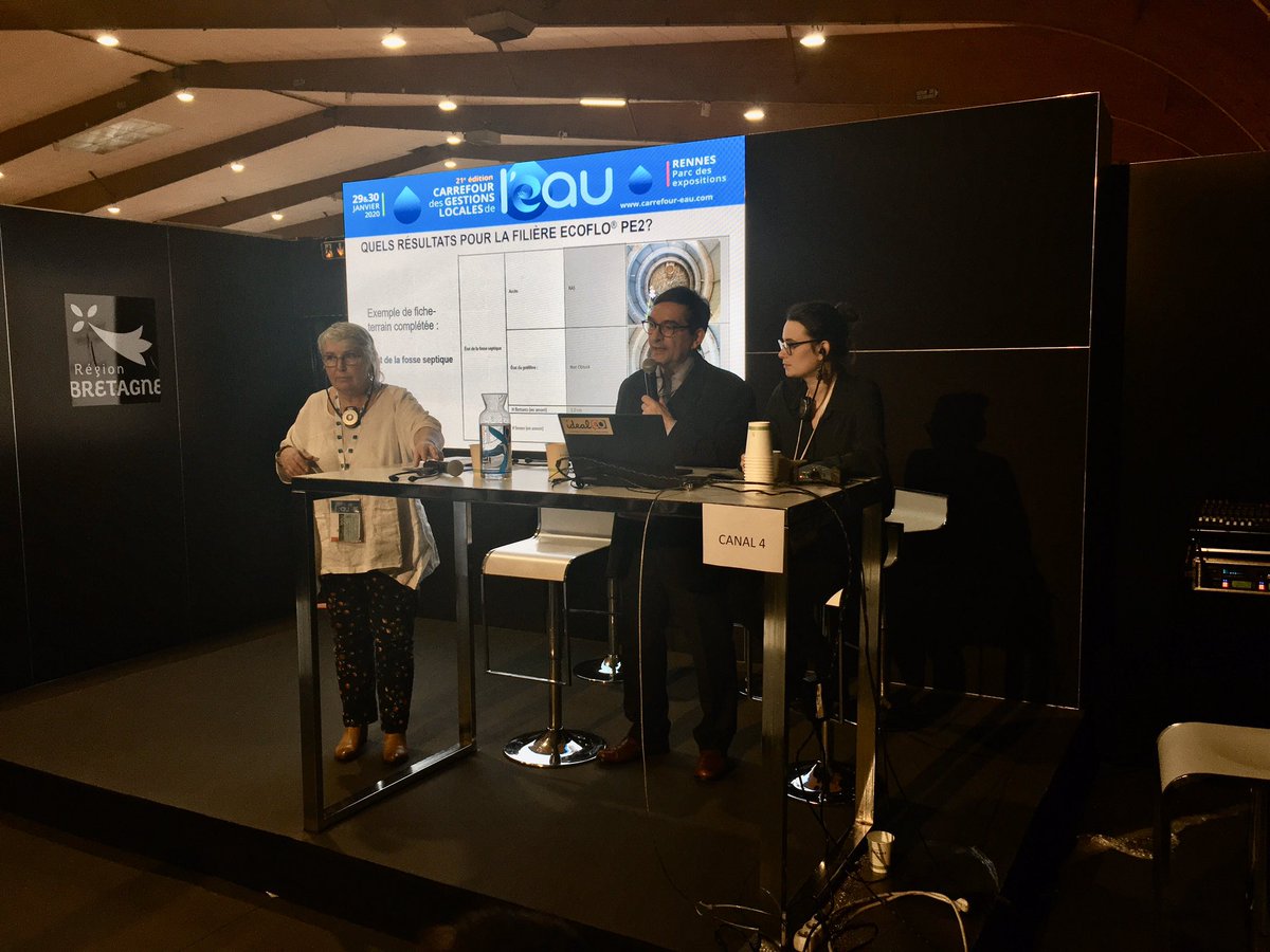 CecFavre's tweet photo. #CGLE #ANC Methodologie de prelevement in situ copresentée par R Lacasse de @_PremierTech et C Boutin de @INRAE_France et performance du filtre compact #ecoflo https://t.co/krOa6ZCCE4