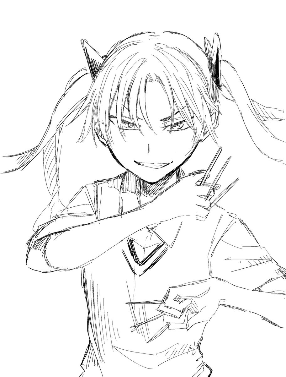 ちょうどTwitterにあげてないとあるの落書きがあった 