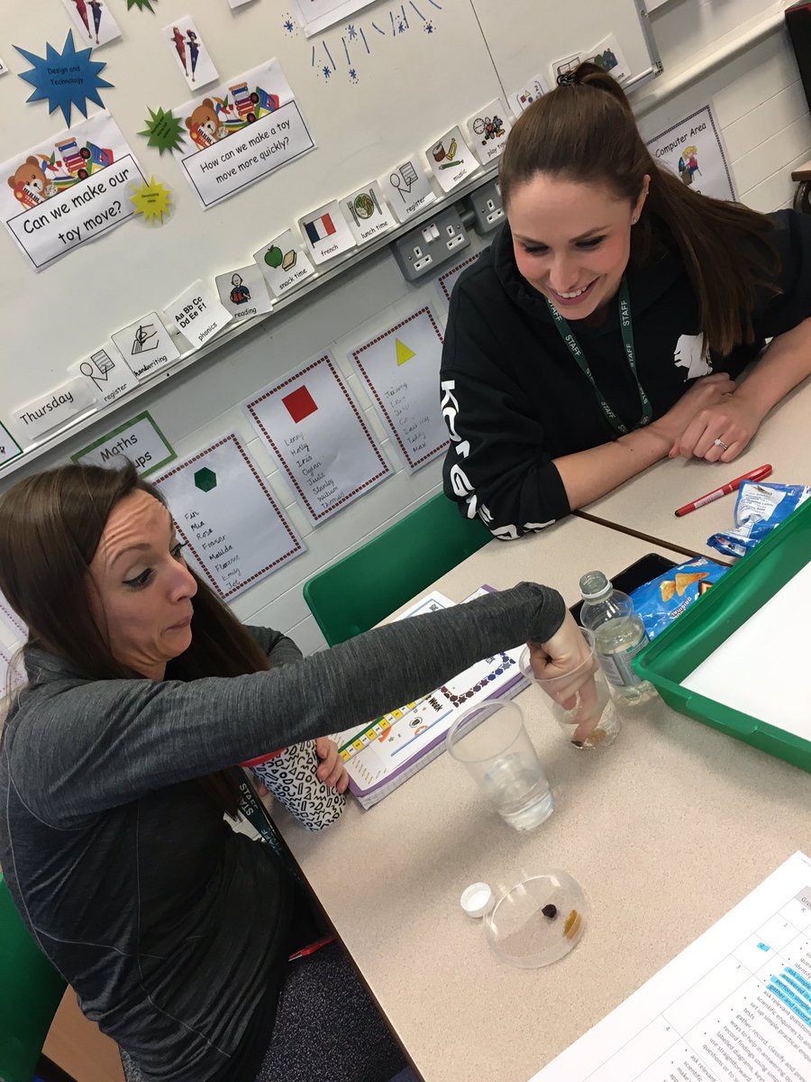 KPSFeed's tweet photo. Mrs Gage is getting the staff working on their scientific key skills... weβre never too old for bouncing raisins #fun #science #TakingLearningRisks #creative https://t.co/VWfmm2MTAg