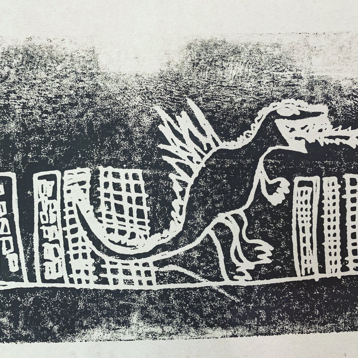 artwarriors1's tweet photo. Print by Luis #berryartstudio #Explore_BIS #tabclassroom #printmaking @MrsMartin_BIS @BIS_principal https://t.co/S9yABkCGUJ