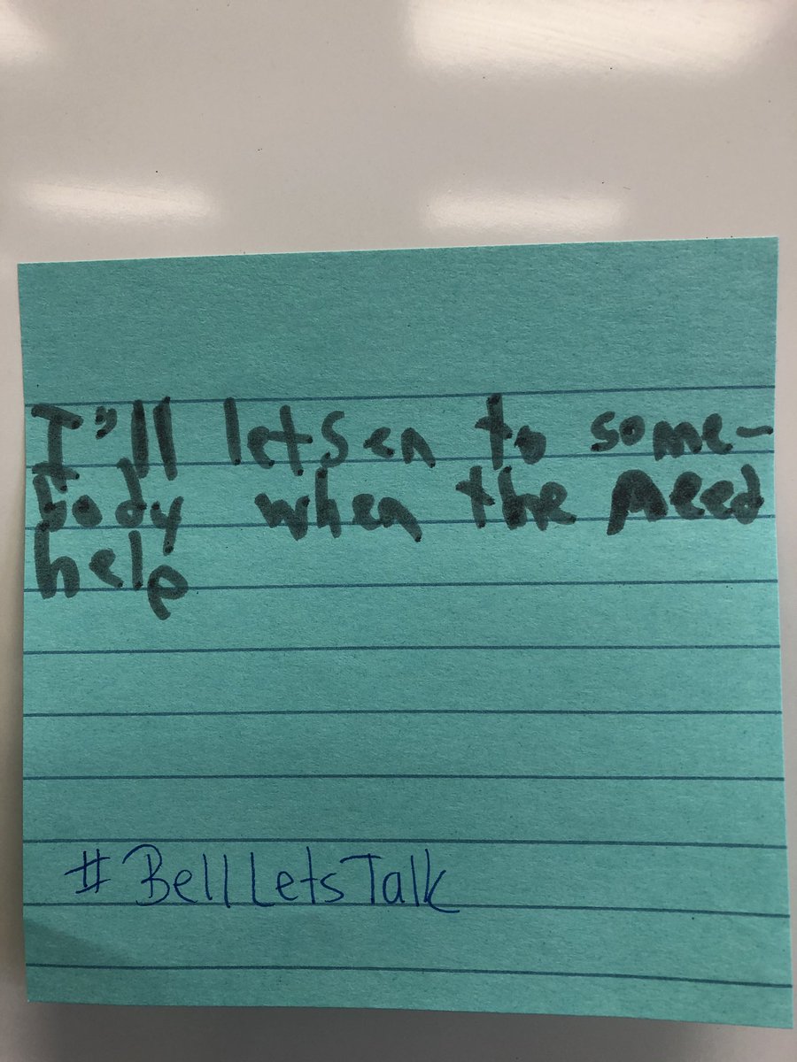 Alpine_Rm4's tweet photo. Some more powerful messages of support from the Grade 4s in Rm 4 @wrdsb #BellLetsTalk https://t.co/YsqWCrL3dU