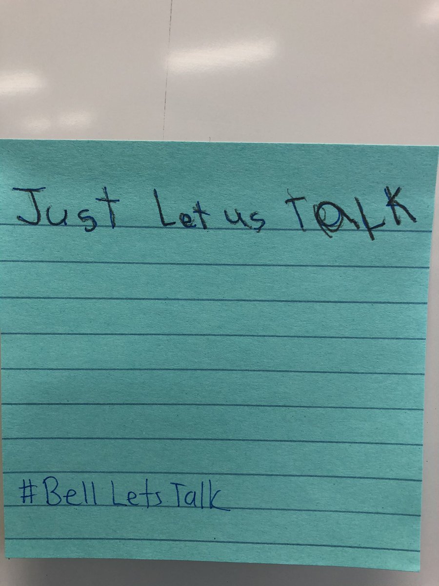 Alpine_Rm4's tweet photo. Some more powerful messages of support from the Grade 4s in Rm 4 @wrdsb #BellLetsTalk https://t.co/YsqWCrL3dU