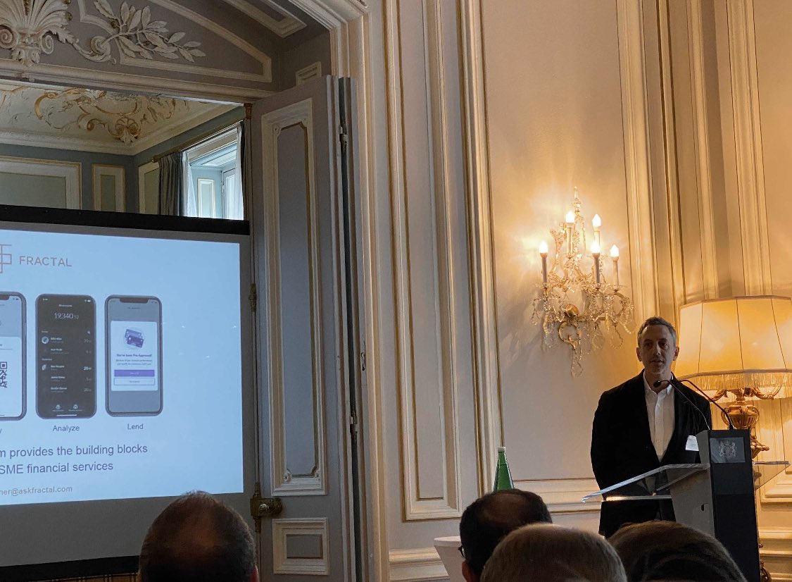 Fractal_Labs's tweet photo. Day one of the @tradegovukAUT mission to Vienna and Zurich - we got the chance to present Fractal’s solution to the SME funding gap, and discussed what innovation looks like in Austria with @LeighTurnerFCO and @andrewjonathanm. 

Next stop, Zurich ✈️

#DITAustria https://t.co/EbW615v108
