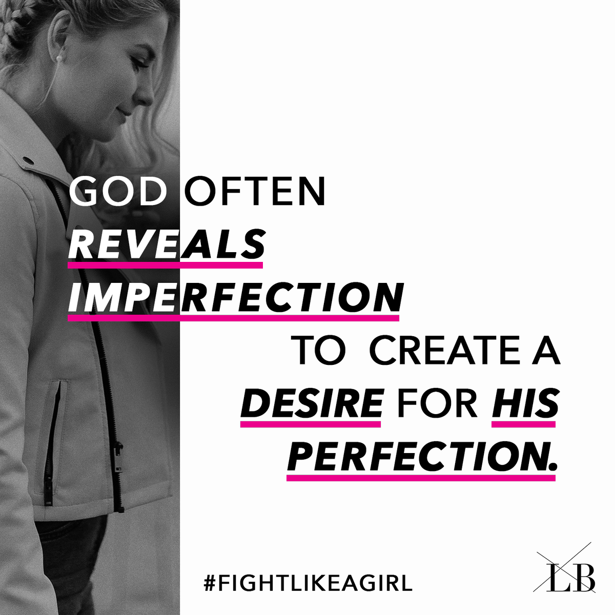 LisaBevere's tweet photo. God often REVEALS IMPERFECTION to create a DESIRE for His PERFECTION. Though we‘ve not seen nor heard, there is a REVELATION for those who HUNGER for more. #FightLikeAGirl https://t.co/l5vXA2NmK8