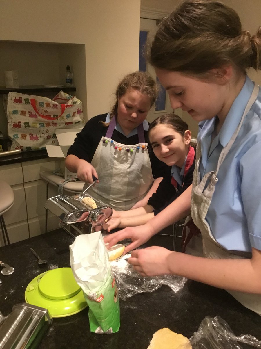 ShrewsburyHigh's tweet photo. #cookandcreate is proving a very popular club - working in the #sixthform kitchen, making fresh pasta dough, ricotta & spinach #ravioli laminating with herbs & preparing a summer menu for entering into a regional competition - we're starting to feel a bit hungry... #enrichment https://t.co/LQ4nxP5vsR