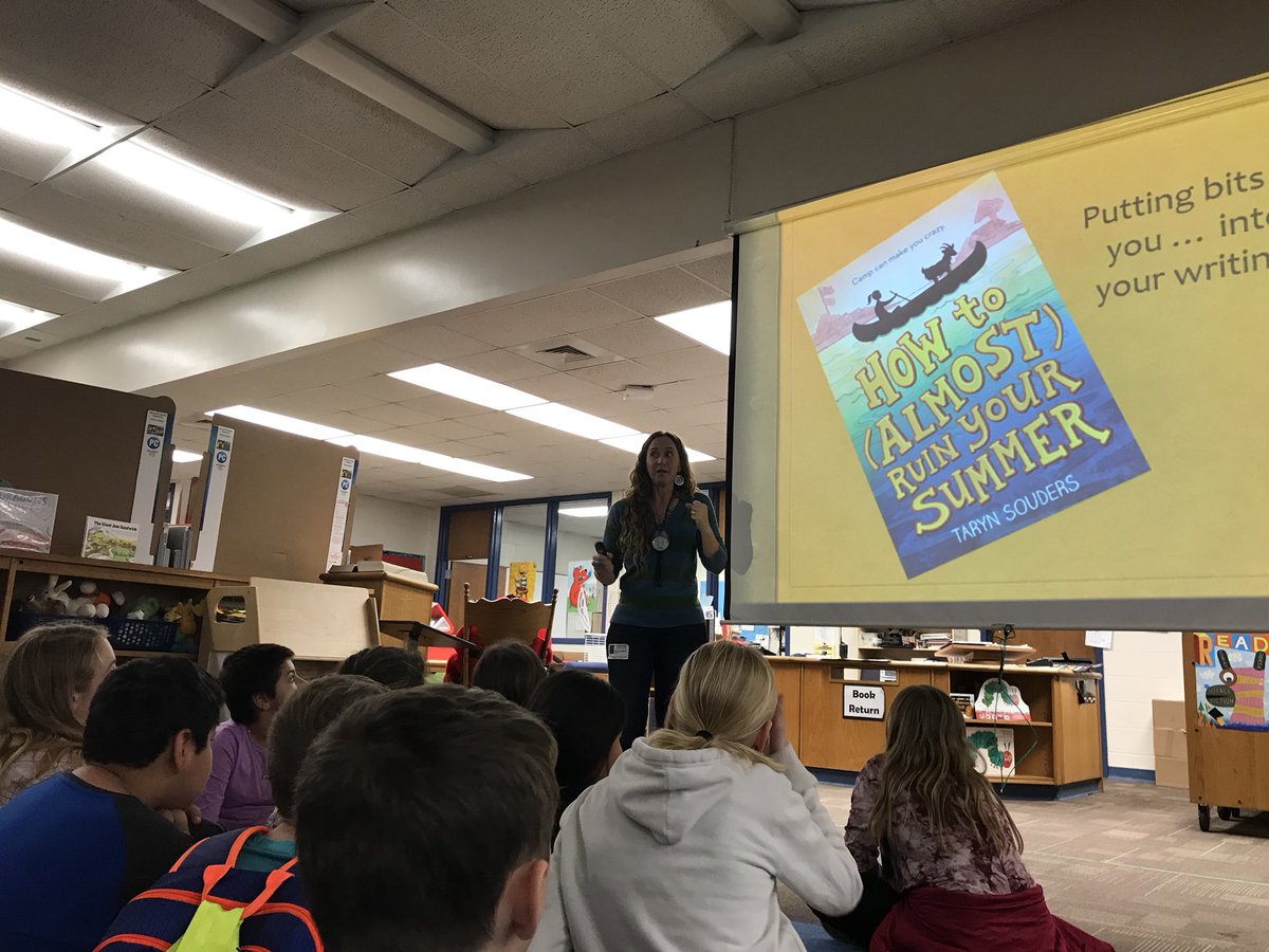 lakeschools's tweet photo. It’s “Celebrate Literacy Week” in Florida public schools @SSESBlackBears started their adventure by have award-winning author Taryn Souders present books to students during the day and lead a book signing and author chat during the book fair Monday evening! https://t.co/6b8Qfxmn0o