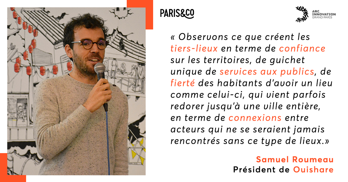 💡💬#Tierslieux | <a href="/SRoumeau/">Samuel Roumeau</a> explique le parti-pris de l’étude #Millelieux sur l’impact des tiers-lieux : objectiver les #impacts, en s’intéressant aux #externalités positives locales, avec une approche qualitative. Retrouvez l'étude ici 👉cutt.ly/nrTTBEt