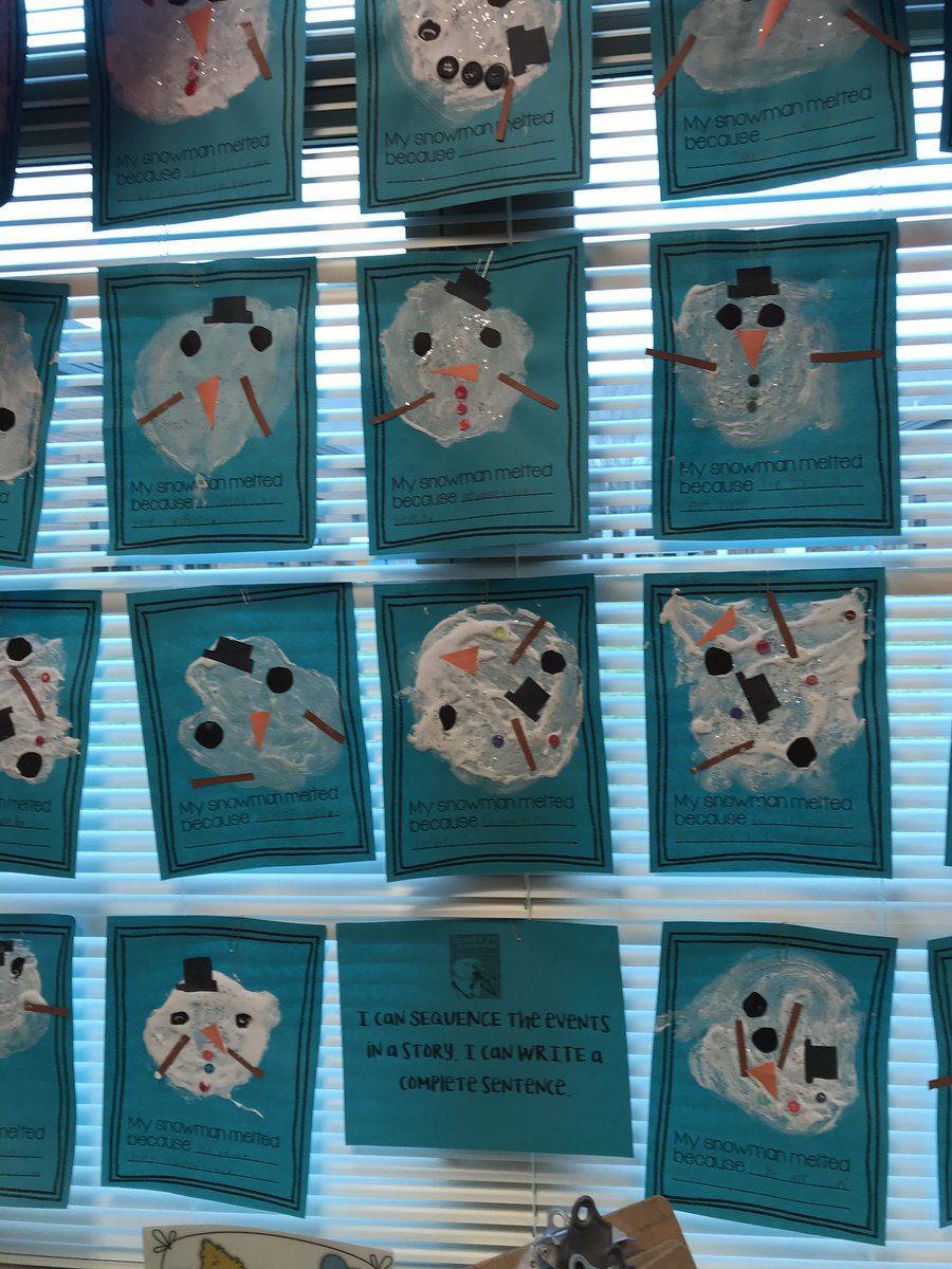 Vail_Smith's tweet photo. Mrs. Erika Mason shows first grade students what #bestworkever looks like with Phonics Instruction and centers focused around learning to read and write. Love the snowman ⛄️ theme! @JEFCOED @susanremick16 https://t.co/SWXIOlhMhB