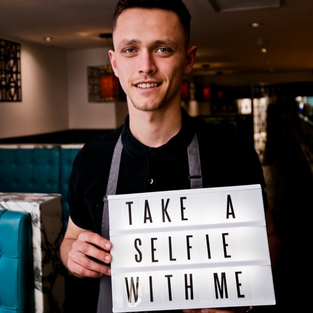 havetrestaurant's tweet photo. Want a FREE glass of wine or beer? Take a selfie with one of our waiters, post it on social media and tag us! 🍷🍻🤳

 **offer ends 2nd Feb &amp; applies to small glasses only. #6WeeksOfOffers https://t.co/MIAHCHXgcv