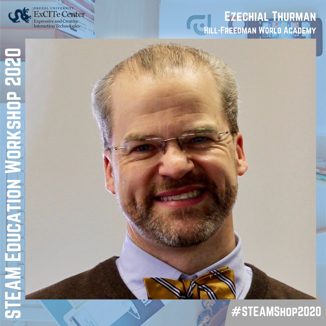 Time for yet another fantastic #STEAMShop2020 Speaker Announcement! We cannot wait to have Ezechial Thurman of Hill-Freedman World Academy with us on Monday, Feb. 17th - Don't forget to RSVP for your seat! ow.ly/TqA550y25fO