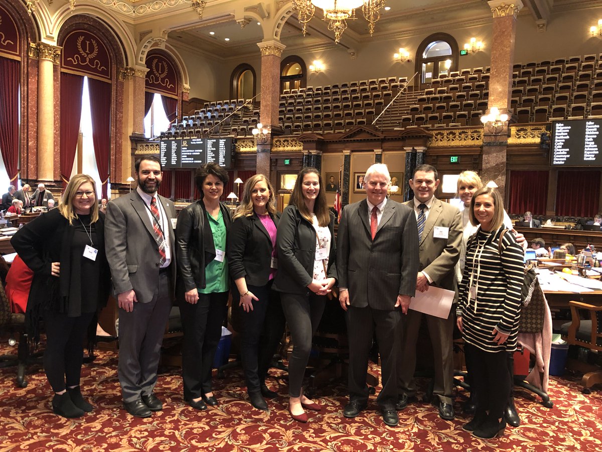 NorthScottCSD's tweet photo. Great day yesterday at the Iowa Capitol meeting with our elected officials and Governor @KimReynoldsIA Thank you @IASB_Iowa for putting on another successful Day on the Hill. #NSLancers https://t.co/KaSgN22rnF