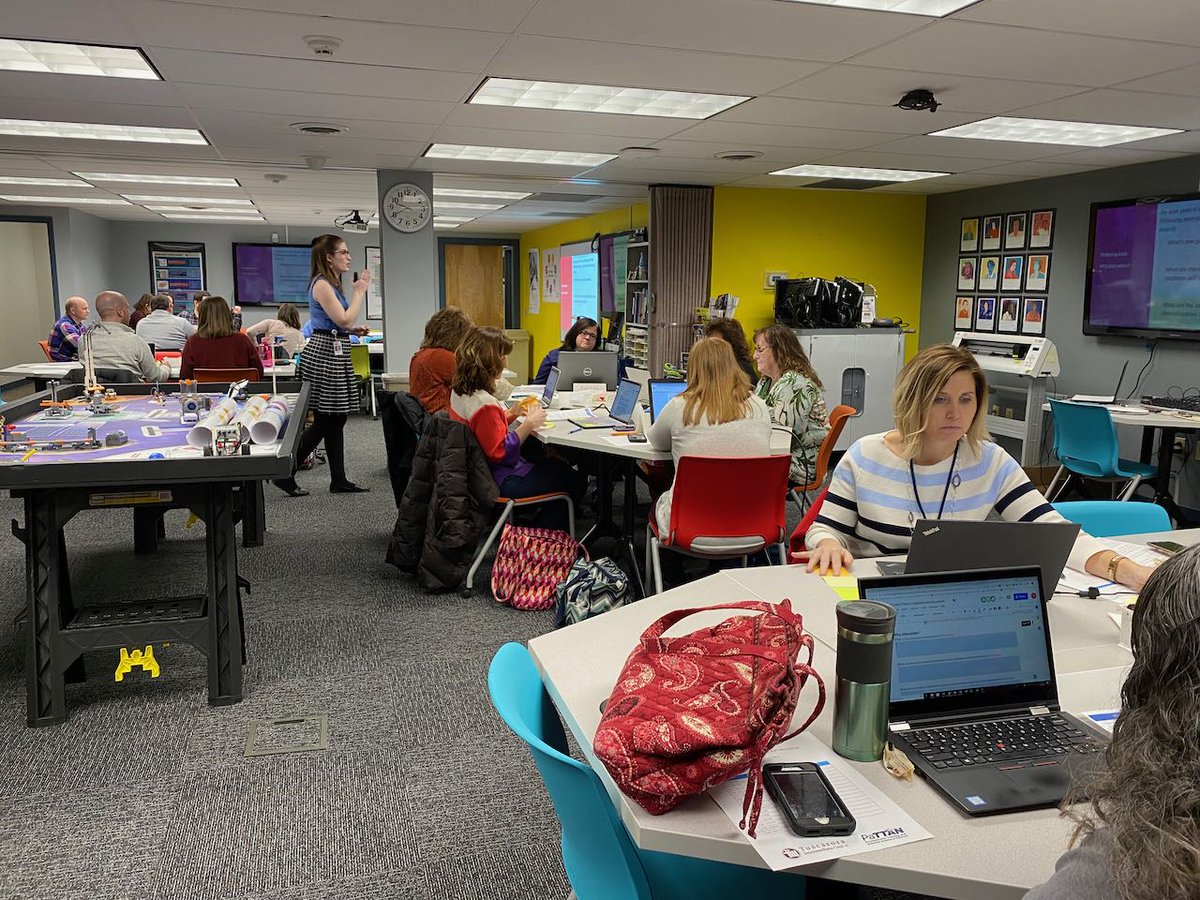 TIU11EdTech's tweet photo. TIU regional school leaders and innovators are working to expand computer science opportunities for our local students. Thanks to @zimmermath383 for leading our #SCRIPT workshop today. #CSinPA @CSforALL @HASDBearcats @JuniataCountySD #TIUSTEM @TIU11EdTech https://t.co/cU2DuhgWxD