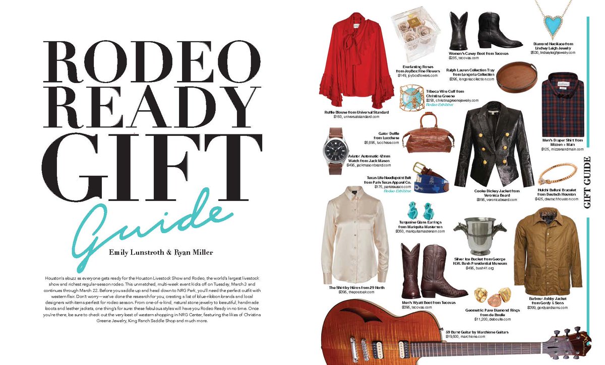 We are delighted to see our American client Gordy & Sons Outfitters in the Houston Hotel Magazine Rodeo Ready Gift Guide. Read the guide here >>> bit.ly/HHMRodeoGiftGu…. #teamtweed #tweedmedia #rodeoready #internationalPR #PR #publicrelations