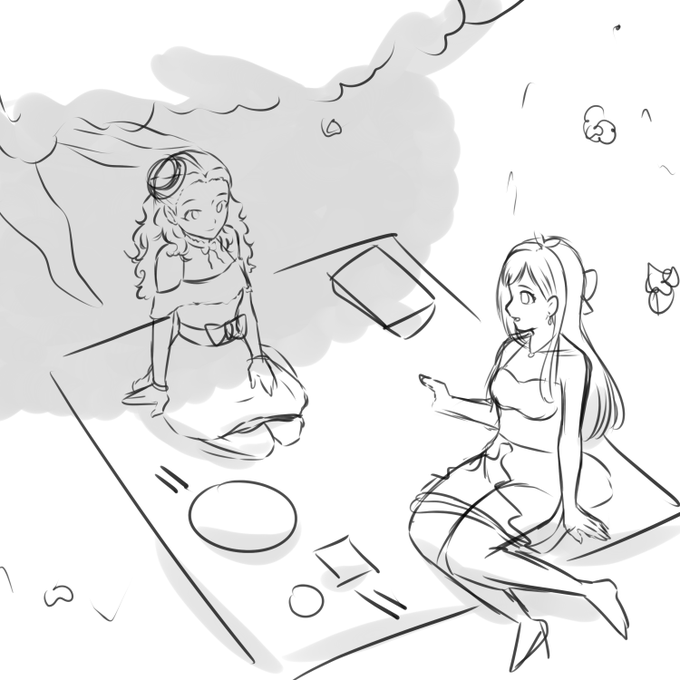 i finally decided to draw hiromi and akari together !! ? 