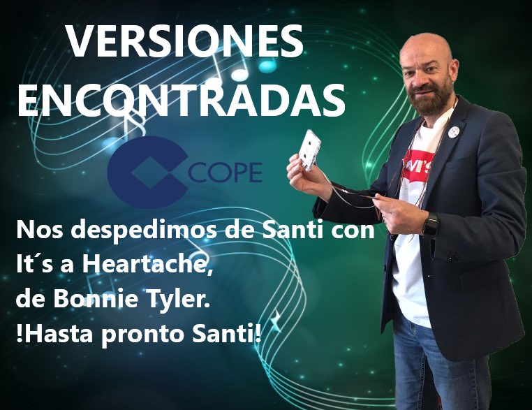 VersionesEncon1's tweet photo. Hoy hemos dicho adiós en @copeeuskadi a @sruizdeazua con @BonnieTOfficial y su #itsaheartache con versiones, por ejemplo, de @rodstewart Gracias Santi 😜 
Escúchalo en @ivoox 👇BONNIE TYLER: its a Heartache https://t.co/5oZl9DiJQ2 https://t.co/1XWShItusE