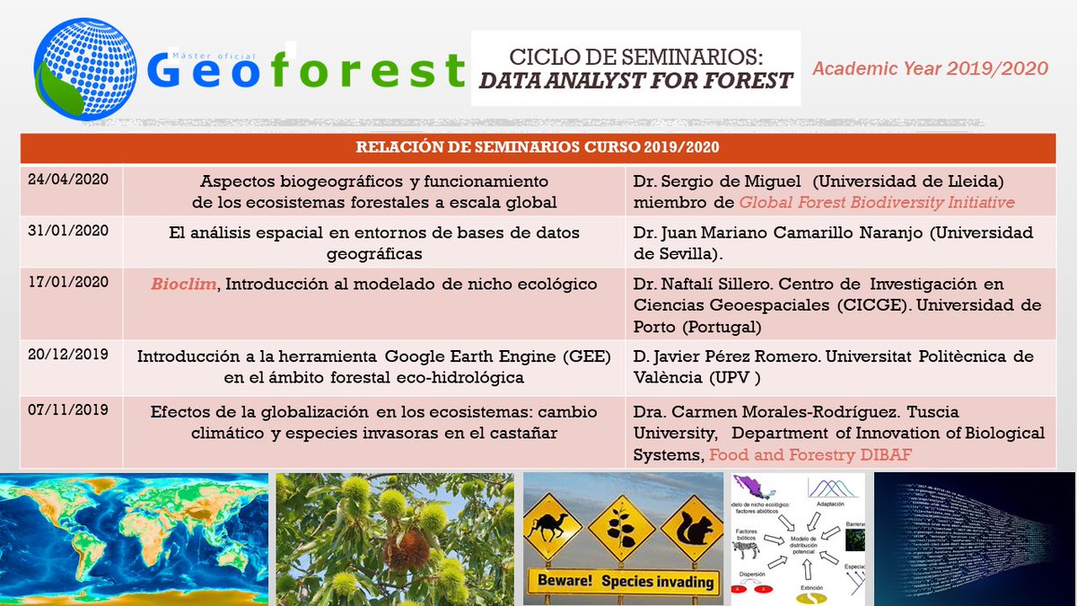 MsterGEOFOREST's tweet photo. Nuevo seminario "Data Analyst for Forest" del #MasterGeoforest el próximo día 31 de enero, viernes, en el Lab. de Dasometría y Ordenación Forestal de la @ETSIAMCordoba Campus de Rabanales. Con la colaboración de @ucoidep Te esperamos!! https://t.co/DXRQV5gPbB