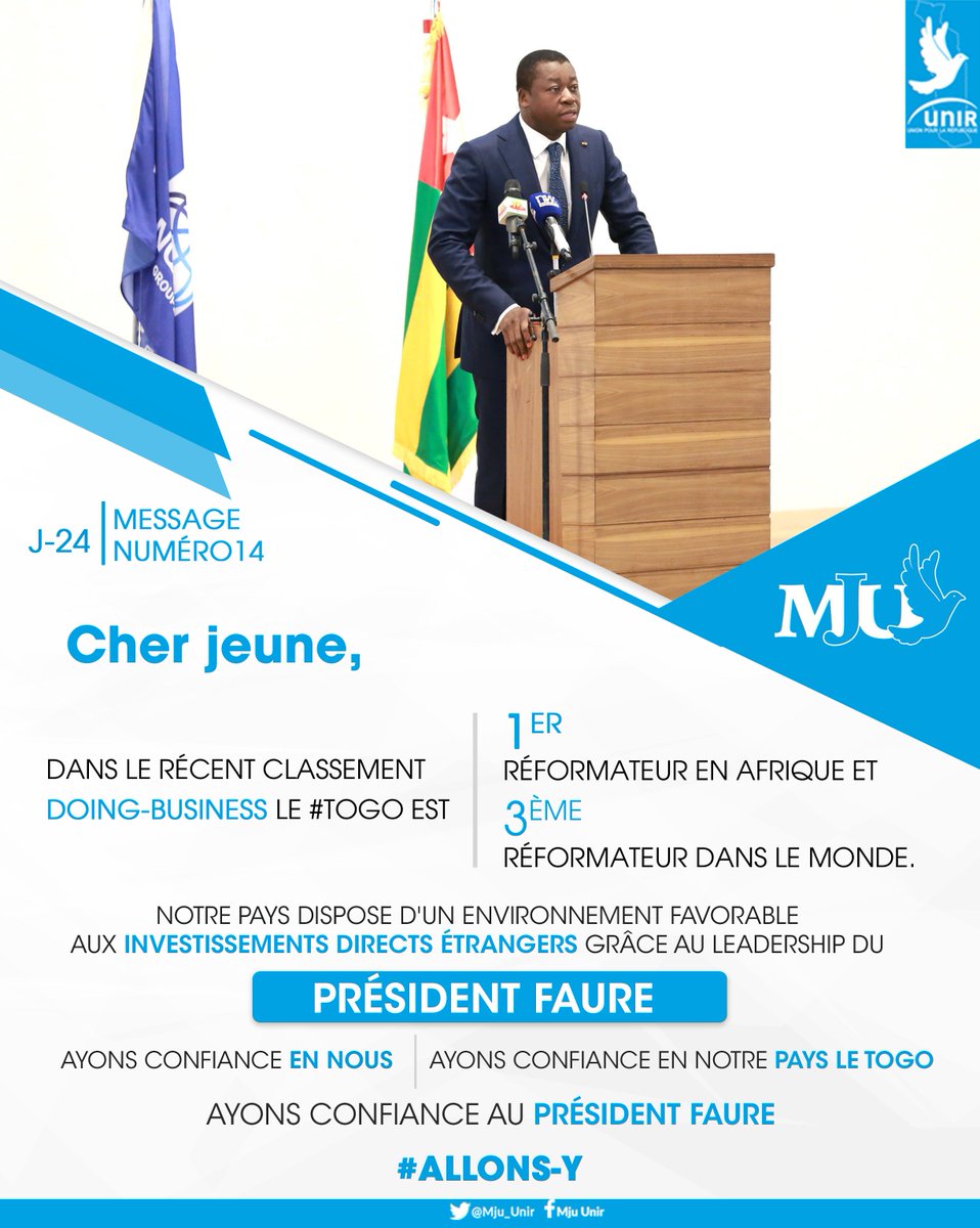 Mju_Unir's tweet photo. J-24 Message numéro 14 du #MJU. Ayons confiance en notre champion #PRTG20 #Allonsy https://t.co/lXZmsg8KvZ