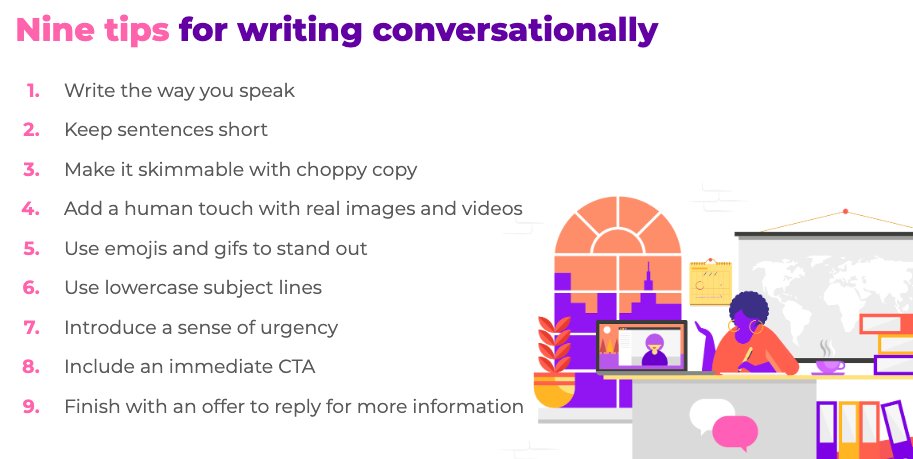 SmartInsights's tweet photo. Content hack #4 Get really good at copywriting! Conversational content is key - no one wants to feel like they are talking to a company rather than a person #DigitalTrendsSummit https://t.co/4RZMWoYbbt