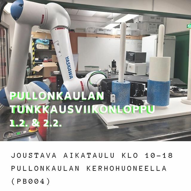 Pullonkaula's tweet photo. Pullonkaulalla on tekemisen meininki myös viikonloppuna! Tule mukaan tunkkaamaan robo- ja 3d- tiimien kanssa. Aloitamme joustavalla aikataululla, mutta paikalle kannattaa eksyä klo 10-18. Tarjolla on kuuleman mukaan myös pientä syömistä. #pullonkaulary #… https://t.co/fOL5X3knmr https://t.co/hKbMdNePz7