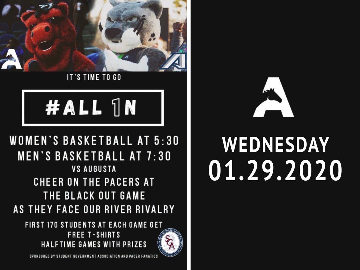 BLACK OUT GAME TONIGHT!!!!
Women's basketball game @ 5:30🏀
Men's basketball game @ 7:30🏀
Halftime game at the Women's game!!
170 FREE BLACK OUT T-SHIRTS GIVEN OUT AT BOTH GAMES